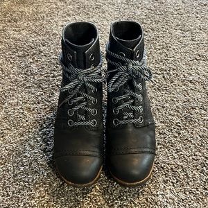 Sorel wedge booties